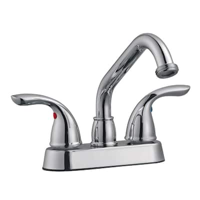 Design House Ashland Double Handle Laundry Faucet with Metal Lever