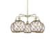 Option Antique Brass / Clear Glass with Brown Rope