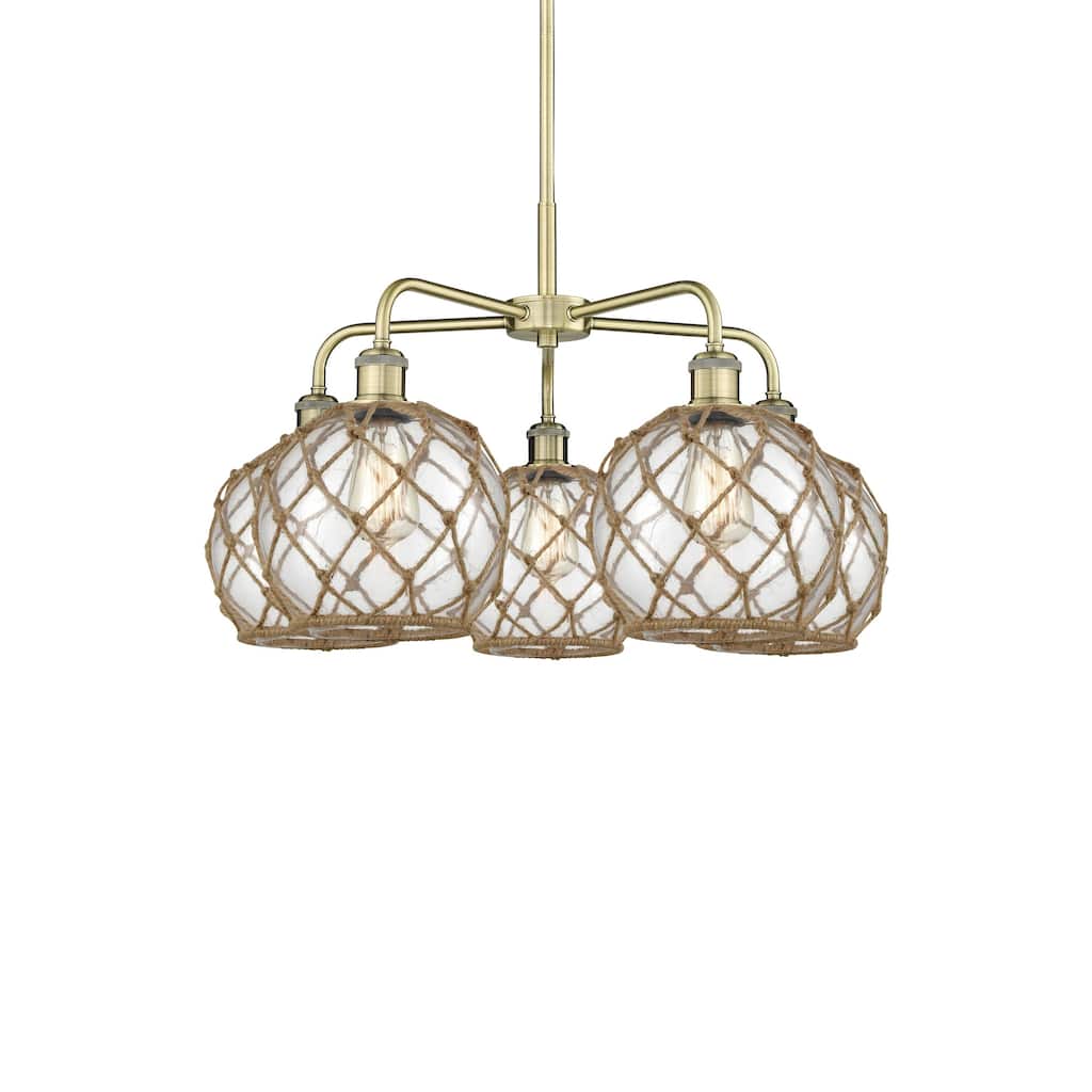 Innovations Lighting 516-5CR-16-27 Farmhouse Rope Chandelier Farmhouse