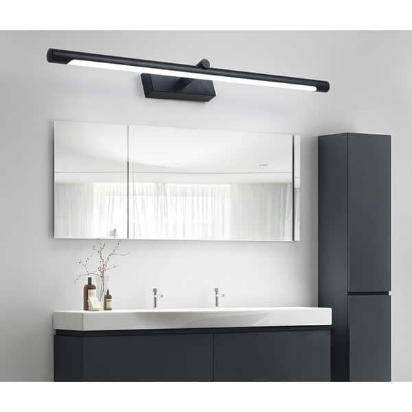 Modern Black 1Light Linear Design Bathroom Vanity Lighting Fixture