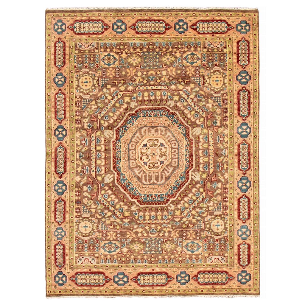 ECARPETGALLERY Hand-knotted Jules Serapi Brown Wool Rug - 9'0 x 12'0