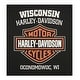 preview thumbnail 2 of 1, Harley-Davidson Men's Distressed Shady Skull Short Sleeve T-Shirt, Solid Black