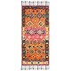 preview thumbnail 4 of 12, SAFAVIEH Handmade Aspen Bohemian Eclectic Orange/Fuchsia Wool Rug