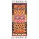 preview thumbnail 8 of 13, SAFAVIEH Handmade Aspen Dona Boho Tribal Wool Rug 2' x 3' - Orange/Fuchsia