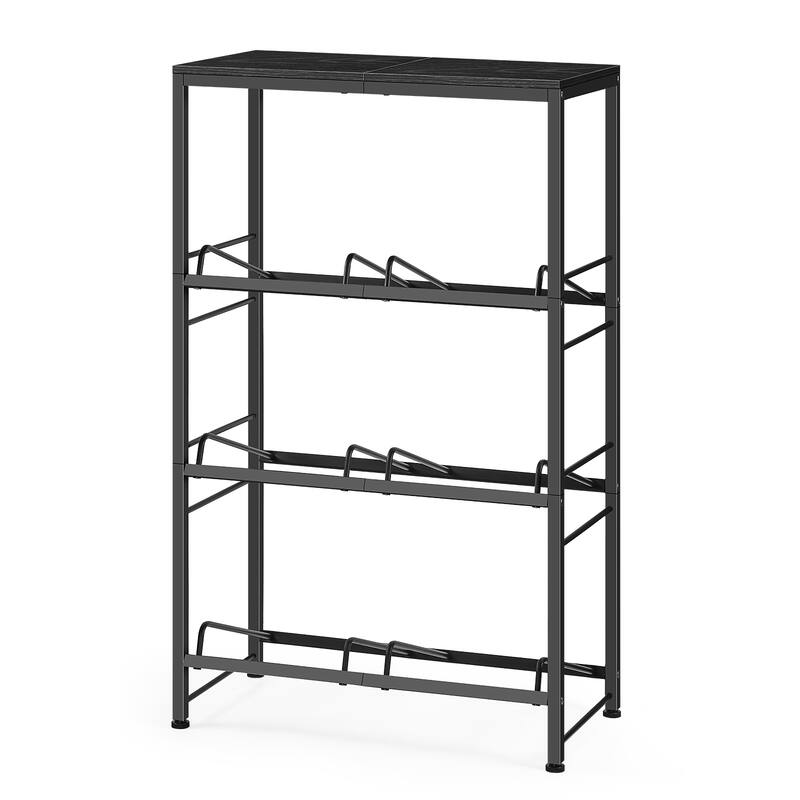 5 Gallon Water Bottle Holder for 6 Bottles, 3 Tiers Heavy-Duty Water Cooler Jug Rack