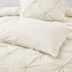 preview thumbnail 25 of 31, 3 Piece Reversible Pintuck Pinch Pleat Comforter Set, Bedding Set for All Season