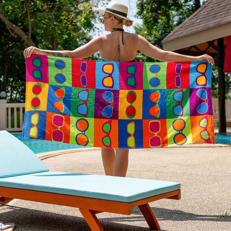 Arkwright Cotton Printed Novelty Beach Towel - 30x60 Inches