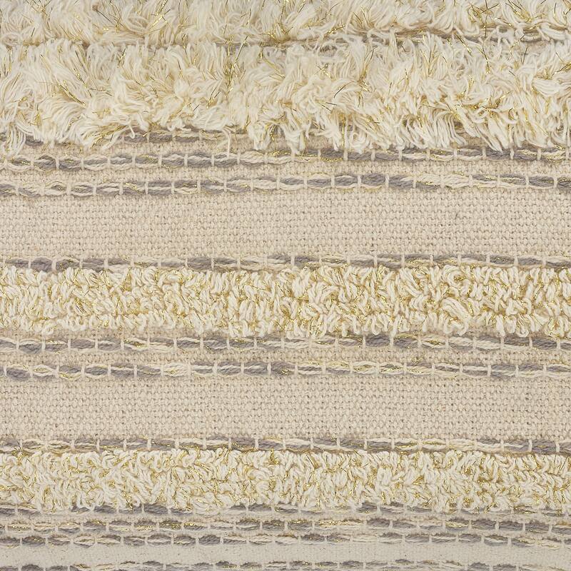 Sevita Gold Thread Luxury Indoor Throw Pillow 20 inch