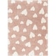 preview thumbnail 2 of 19, Well Woven Haven Hearts Kids Heart Shag Area Rug Pink - 3' 11" x 5' 3" - Rectangle