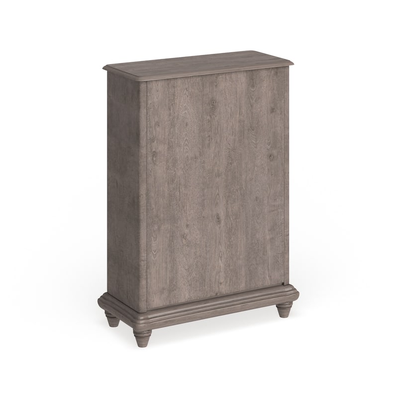 Fusi Rustic Natural Tone Solid Wood 5-Drawer Chest by Furniture of America