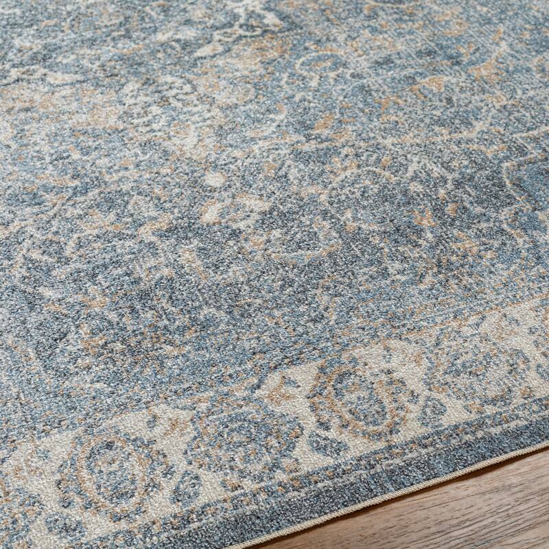 Livabliss Lillian Machine Washable Faded Classic Area Rug