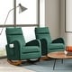 preview thumbnail 1 of 7, AVAWING Mid Century Nursery Rocking Chair Upholstered Velvet High Back Armchair Set of 2 Green