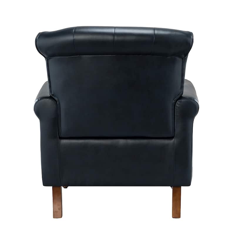Mycenae Upholstered Accent Armchair with Nailhead Trim