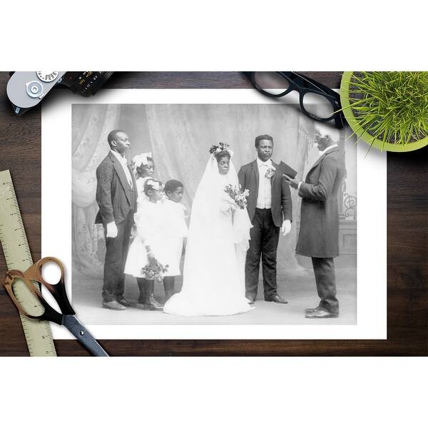 Shop African American Wedding Photograph Art Print Multiple