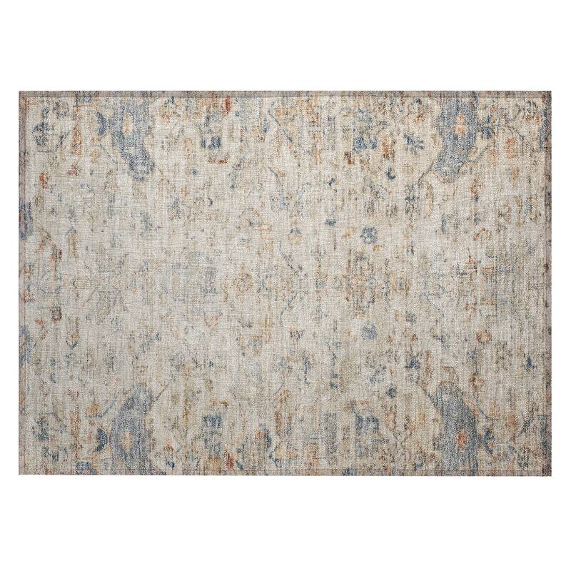 Machine Washable Indoor/ Outdoor Traditional Chelsea Chantille Rug