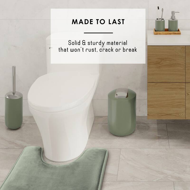 Clara Clark 20 Piece Complete Bathroom Accessories Kit with Shower Curtain Set