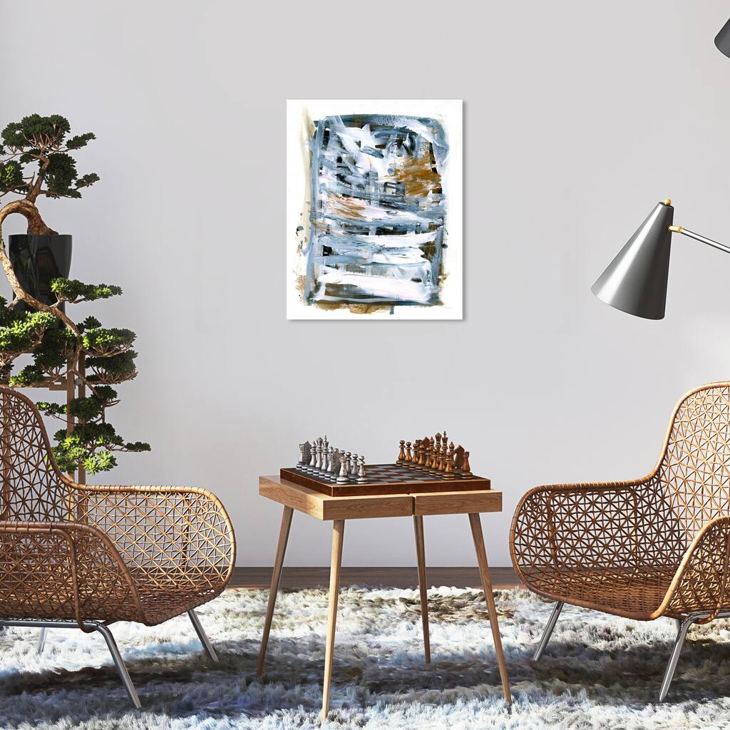 Wynwood Studio Abstract Stages White and Modern & Contemporary Wall Art Canvas Print