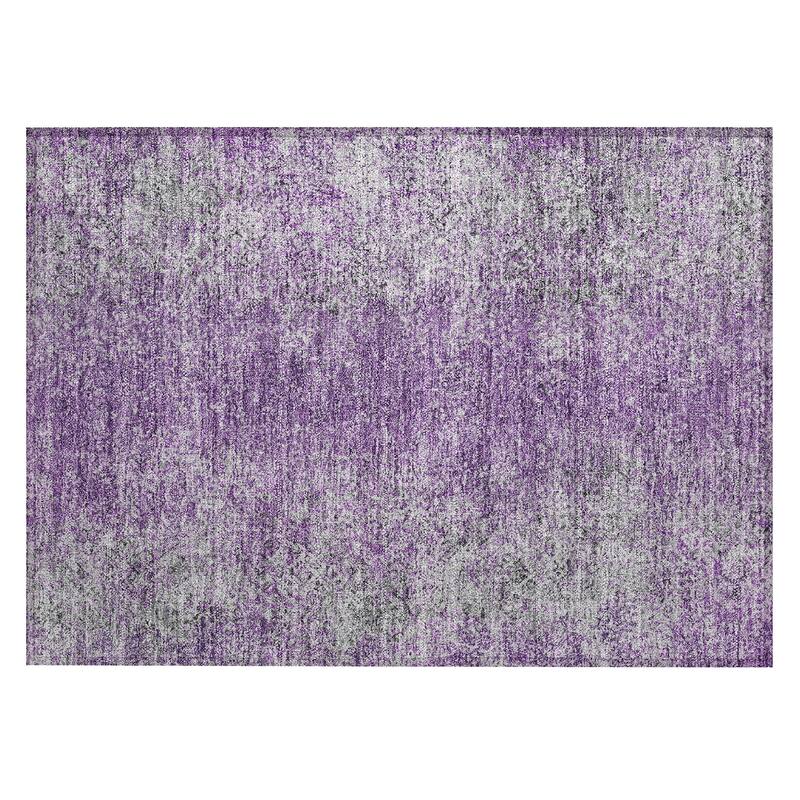 Machine Washable Indoor/ Outdoor Chantille Solid Contemporary Rug
