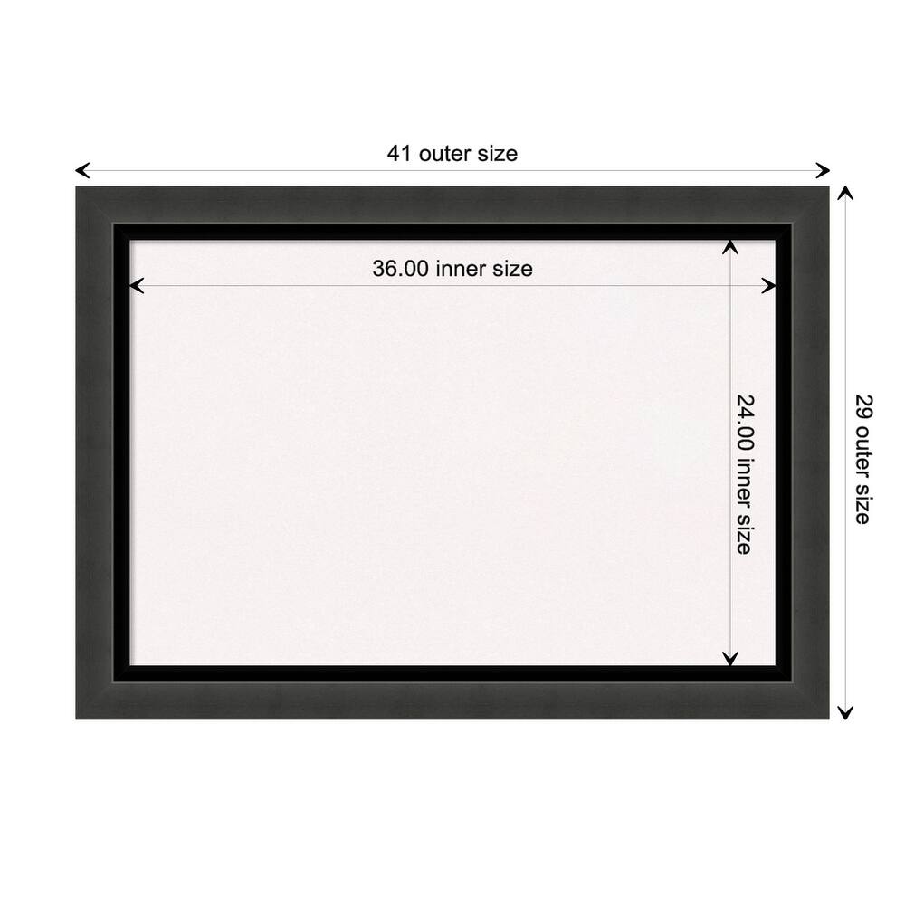 Tuxedo Black Framed White Corkboard Bulletin Board