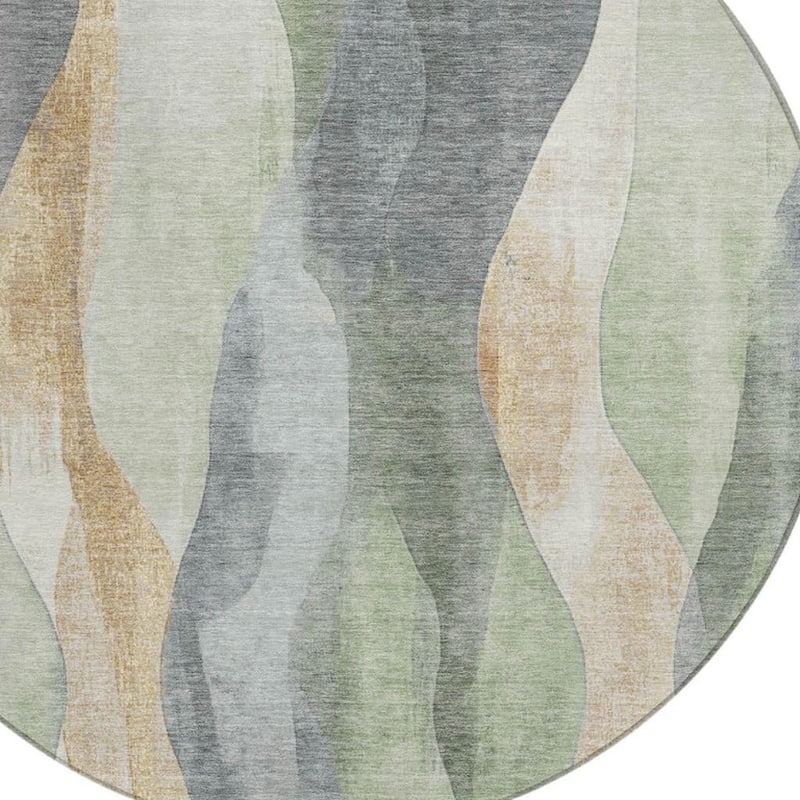 HomeRoots Abstract Transitional Rectangle Outdoor Rug