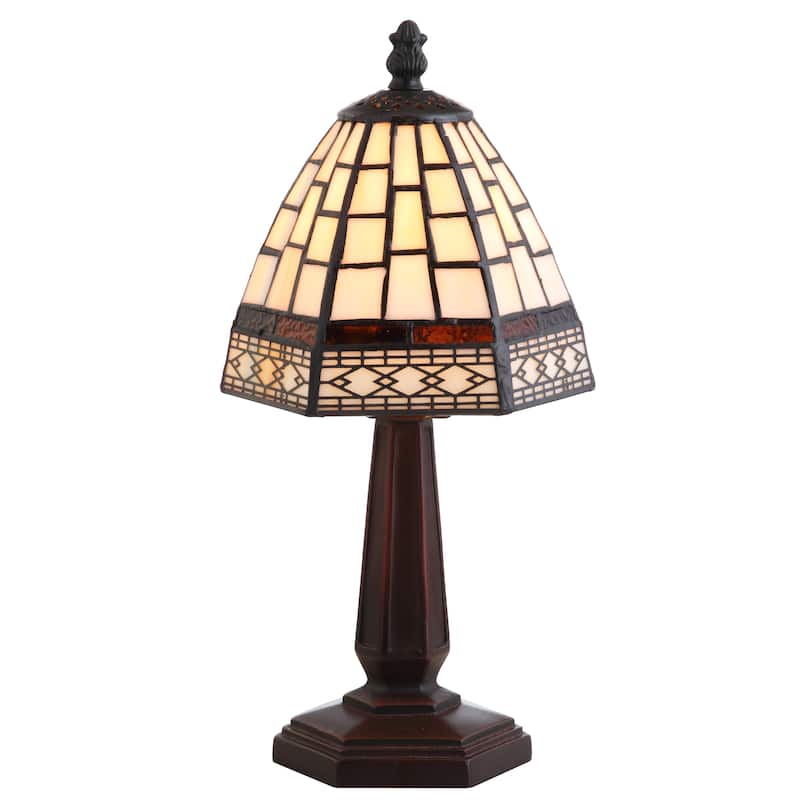 Liberty Tiffany-Style 12" LED Table Lamp, Bronze by JONATHAN Y