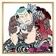 preview thumbnail 8 of 12, Designart "Japanese Tattoo Man" Bohemian & Eclectic Framed Canvas Wall Art Print