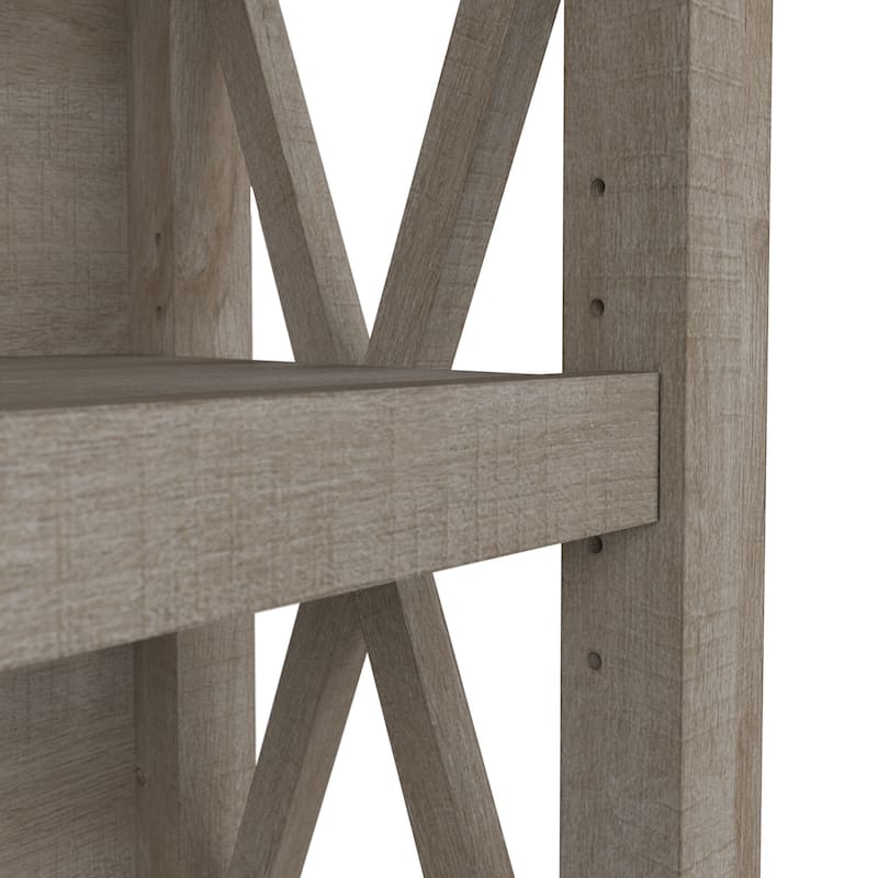 Bush Furniture Key West Tall 5 Shelf Bookcase with Adjustable Shelves