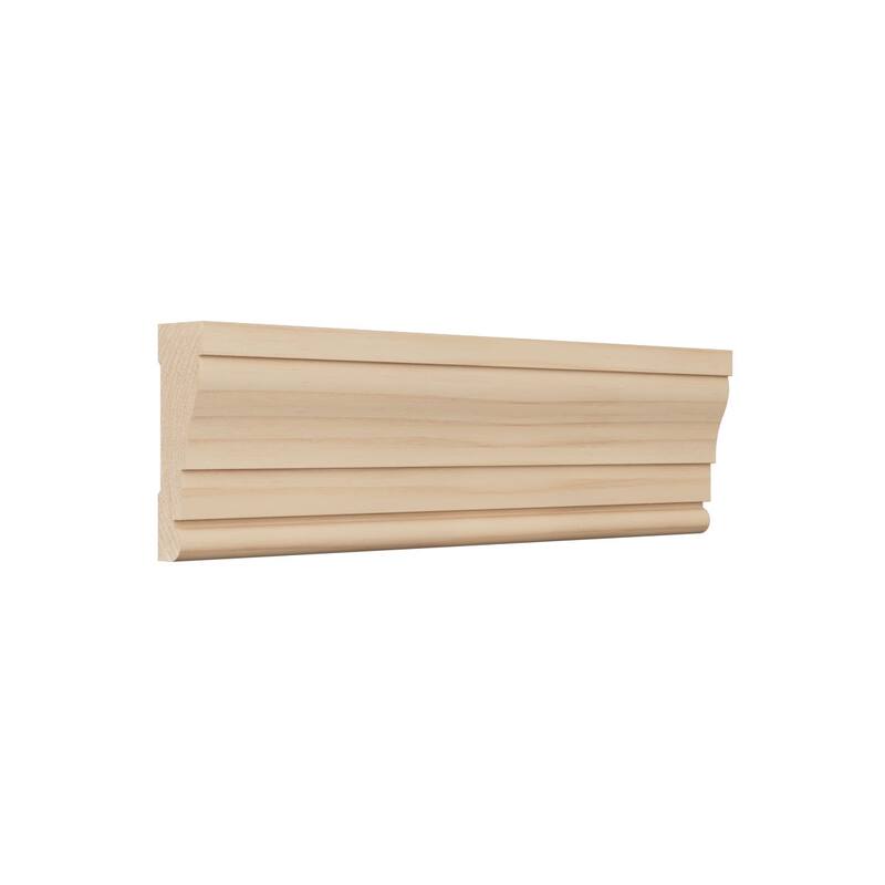 WM376 11/16-in D x 2-1/4-in W x 96-in L Americraft Solid Hardwood Stain Grade Colonial Casing Moulding