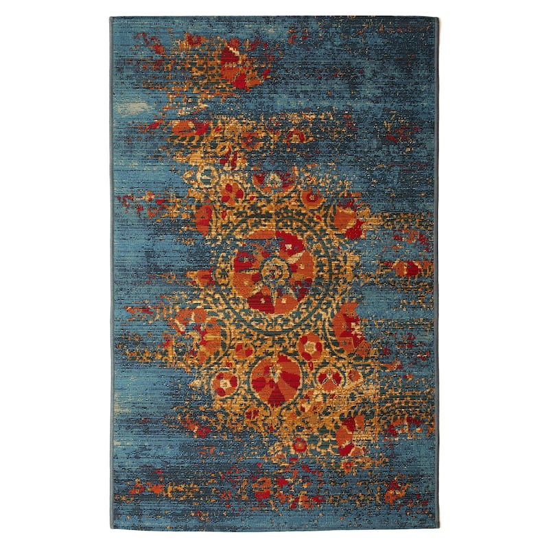 Liora Manne Marina Suzanie Indoor/Outdoor Rug Blue