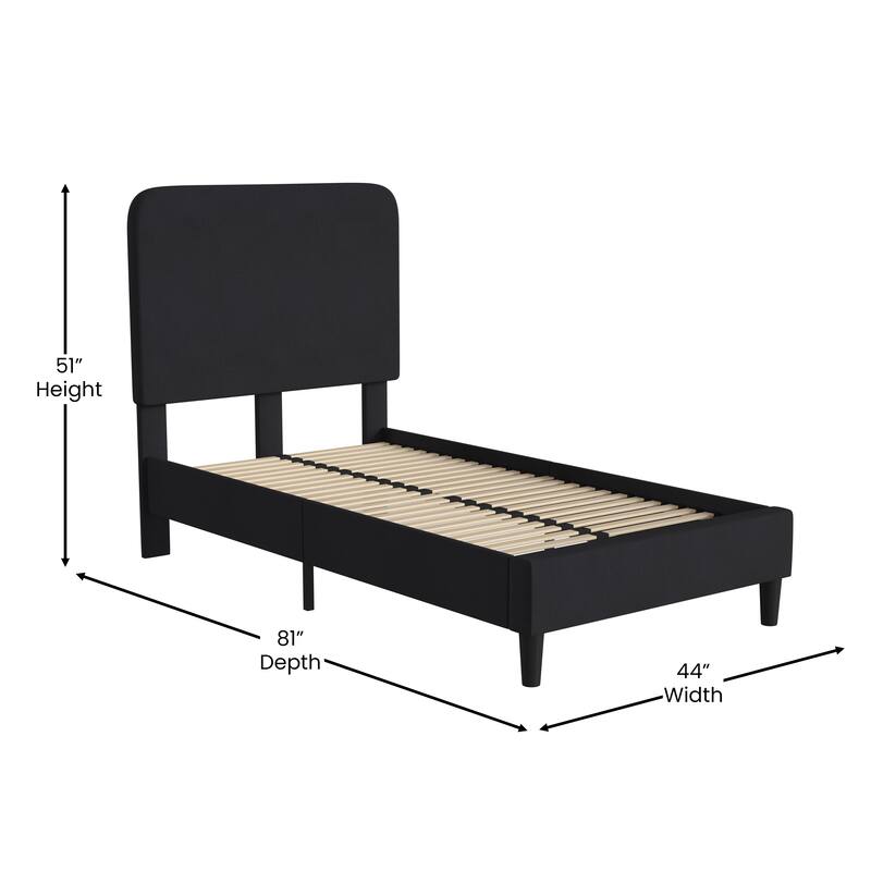 Upholstered Platform Bed with headboard