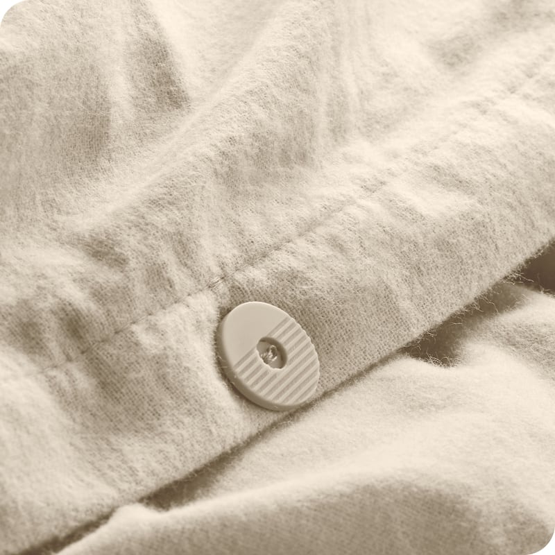 Bare Home Cotton Flannel Duvet Cover and Sham Set