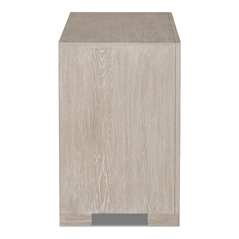 Furniture of America Durem II Modern 2-Piece Solid Wood Panel Bedroom Set with Oversized Nightstand