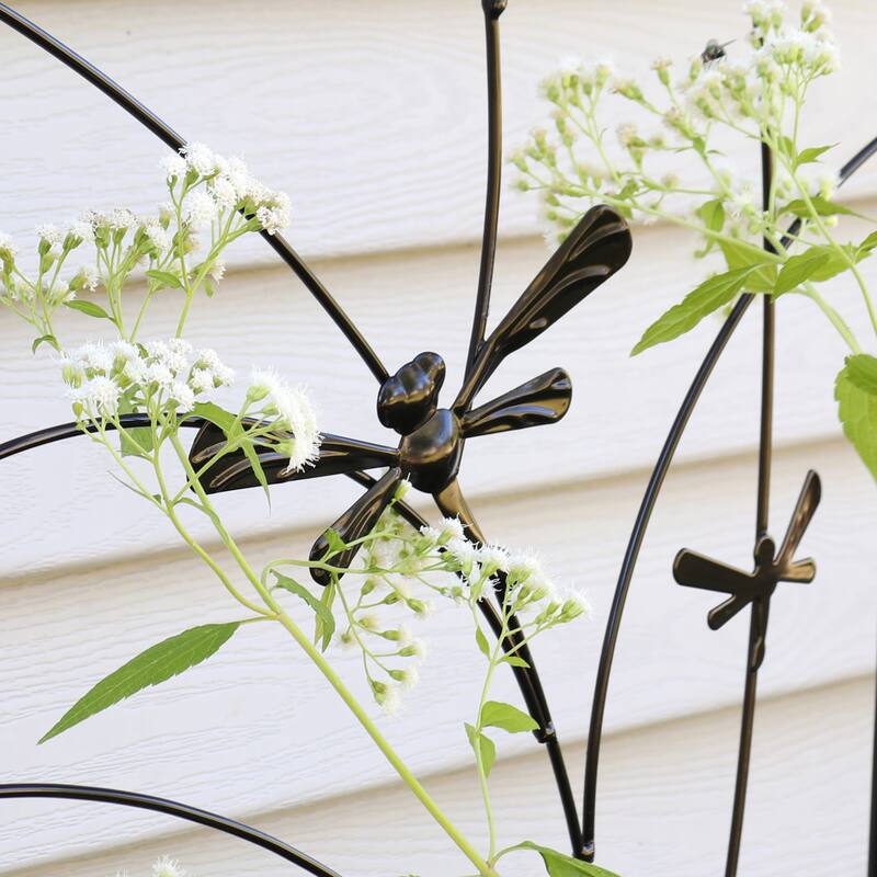 Sunnydaze 55.75" Dragonfly Delight Garden Trellis for Climbing Plants - 12.5" x 55.75"