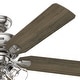 preview thumbnail 3 of 2, Hunter 52" Rosner Ceiling Fan with LED Light Kit and Pull Chain, Transitional, Casual