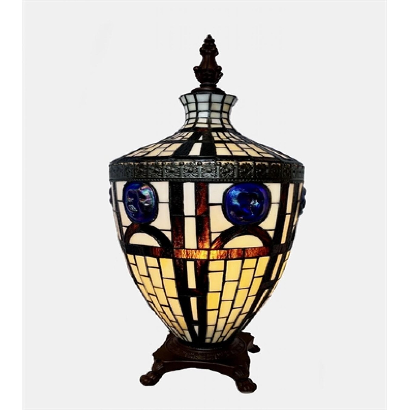 Stained glass lantern lamp cheap