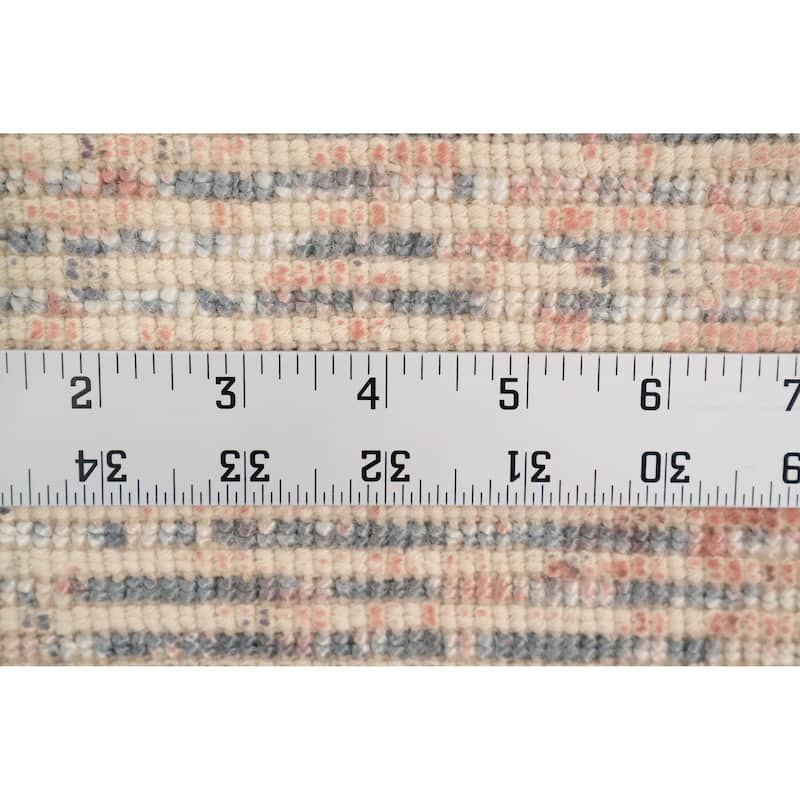 Hand Knotted Oriental Viscose Silk Carpet Modern Abstract Oranges & Rust Abstract Area Rug - 4' 0'' X 2' 0''
