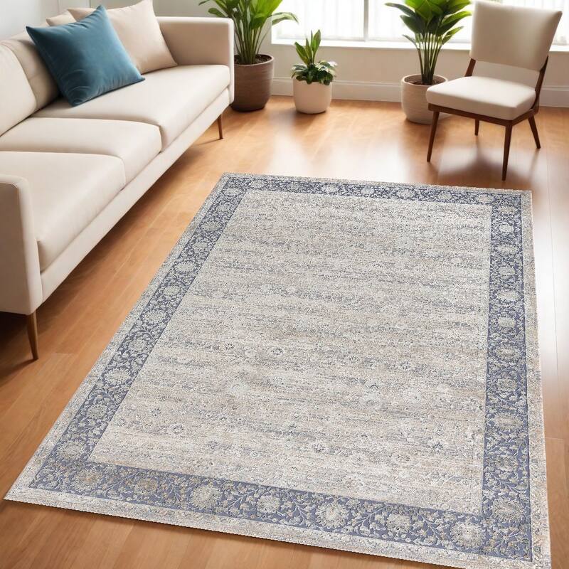 Cuxa Floral Traditional Woven Area Rug By HomeRoots