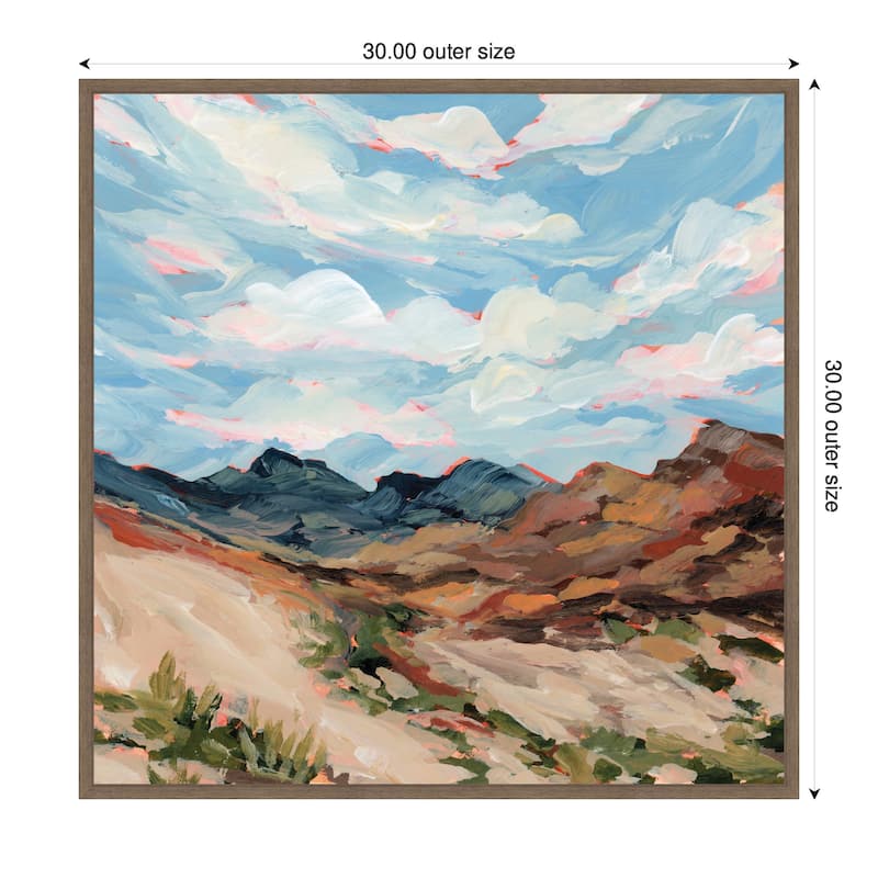 Kate and Laurel Nevada by Emily Kenney Framed Canvas Wall Art Print