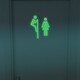 preview thumbnail 2 of 0, Walplus Peel and Stick Glow In The Dark Toilet Wall Sticker Home Room Decor