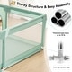 preview thumbnail 5 of 5, Infant 79"x71" 4-Panel Baby Playpen Spacious & Secure Foldable Playard Green