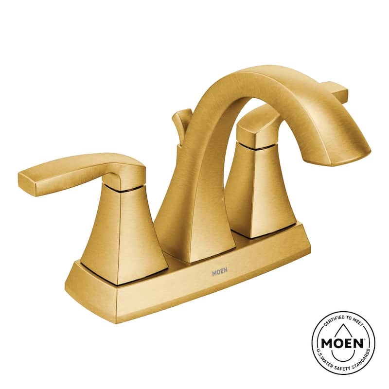 Moen Voss Double Handle Centerset Bathroom Faucet (Valve Included)