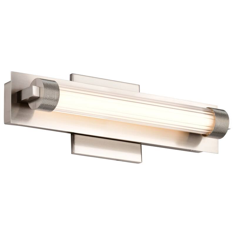 Larissa 14 Inch LED Vanity 3000K CCT Brushed Nickel Finish Opaque Glass - Brushed Nickel