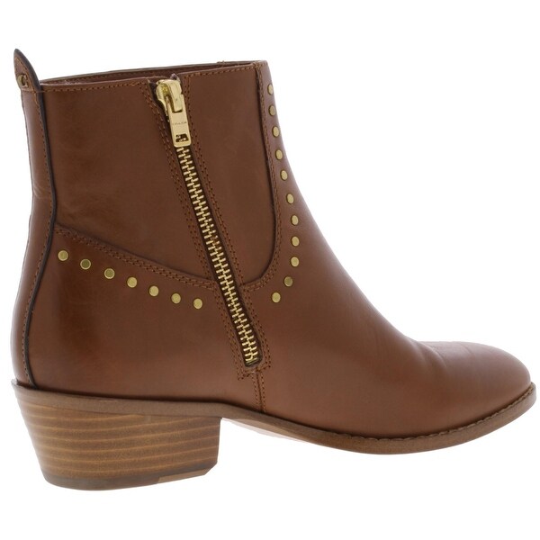 saddle leather booties