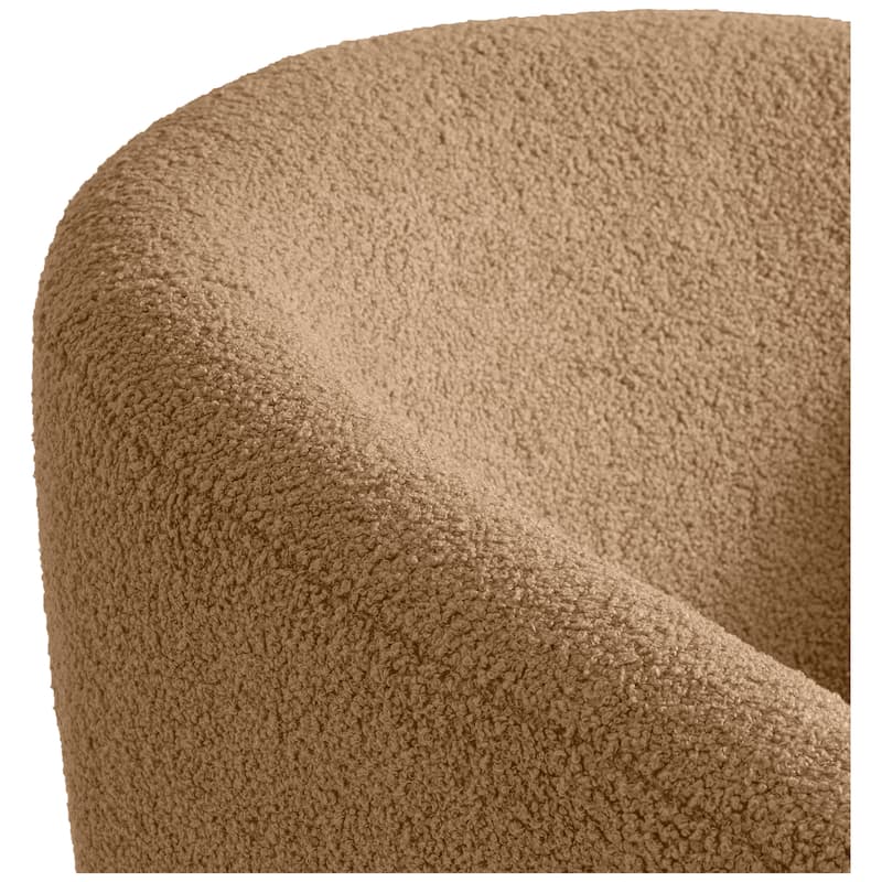Bayville Sherpa Polyester Upholstered Faux Shearling Barrel Chair - (Set of 2)
