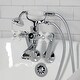 preview thumbnail 12 of 34, Kingston Brass Tub Wall Mount Clawfoot Tub Faucet with Hand Shower