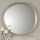 preview thumbnail 3 of 1, Uttermost Serenza Large Contemporary Round Beveled Wall Mirror