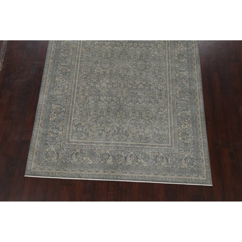 Geometric Traditional Ziegler Turkish Dining Room Area Rug Wool Carpet - 6'7" x 9'10"