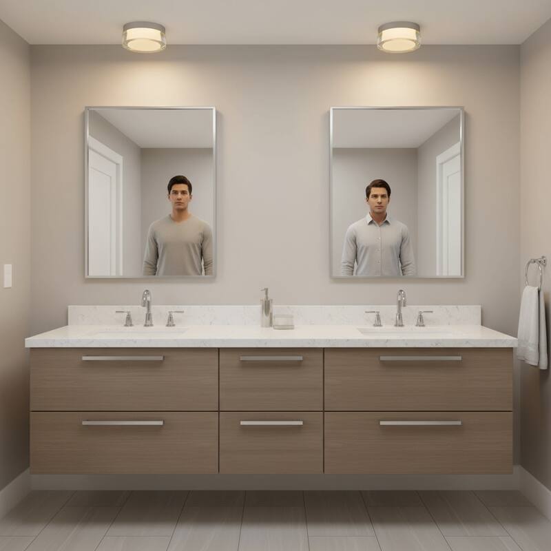 6-Inch LED Flush Mount Light Acrylic Diffuser Dimmable 1500 Lumens