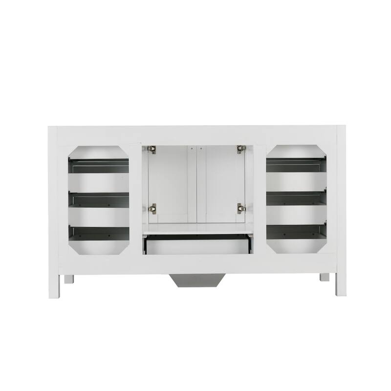 PROOX 60 in. W x 22in.D Freestanding Bath Vanity Engineered Top Single Rectangular Sink