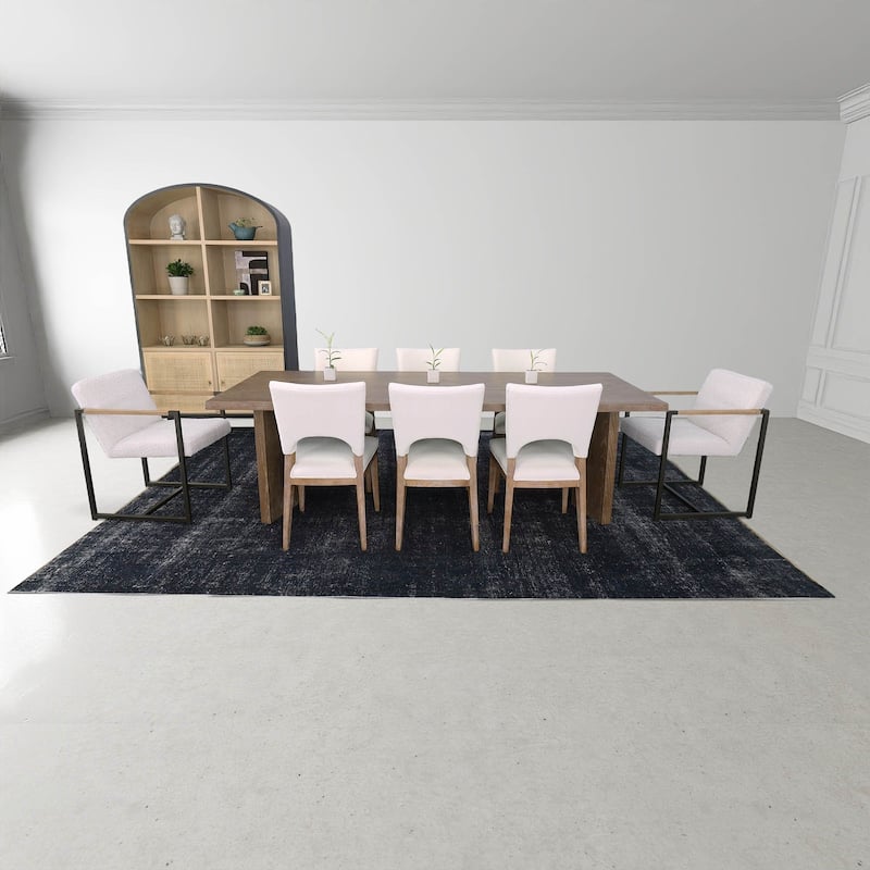 Coco 95" Wide Ash Rectangular Dining Table